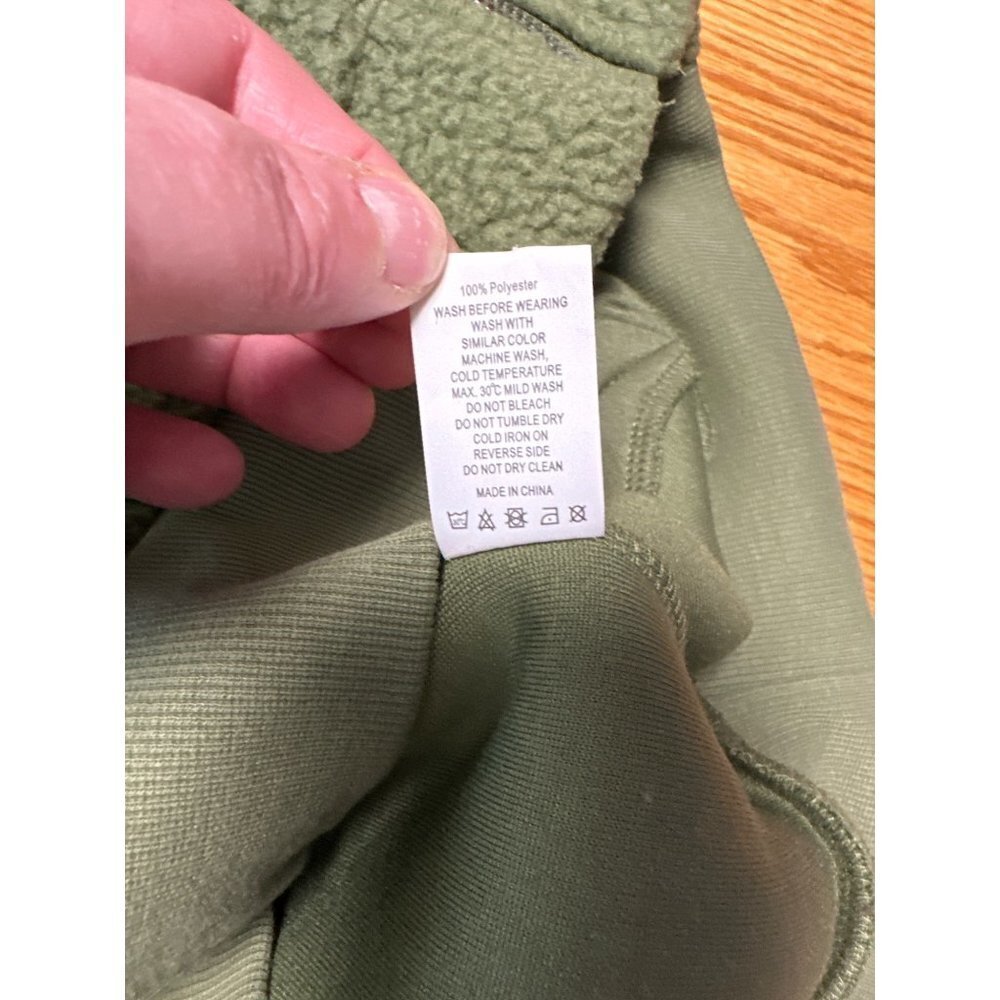 ZYIA Active Women’s Olive Flying V Full Zip Fleece Jacket Size M - Picture 9 of 10